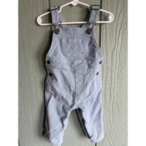 Hanna Andersson Light Blue Corduroy Overalls Size 12-18 Month Unisex